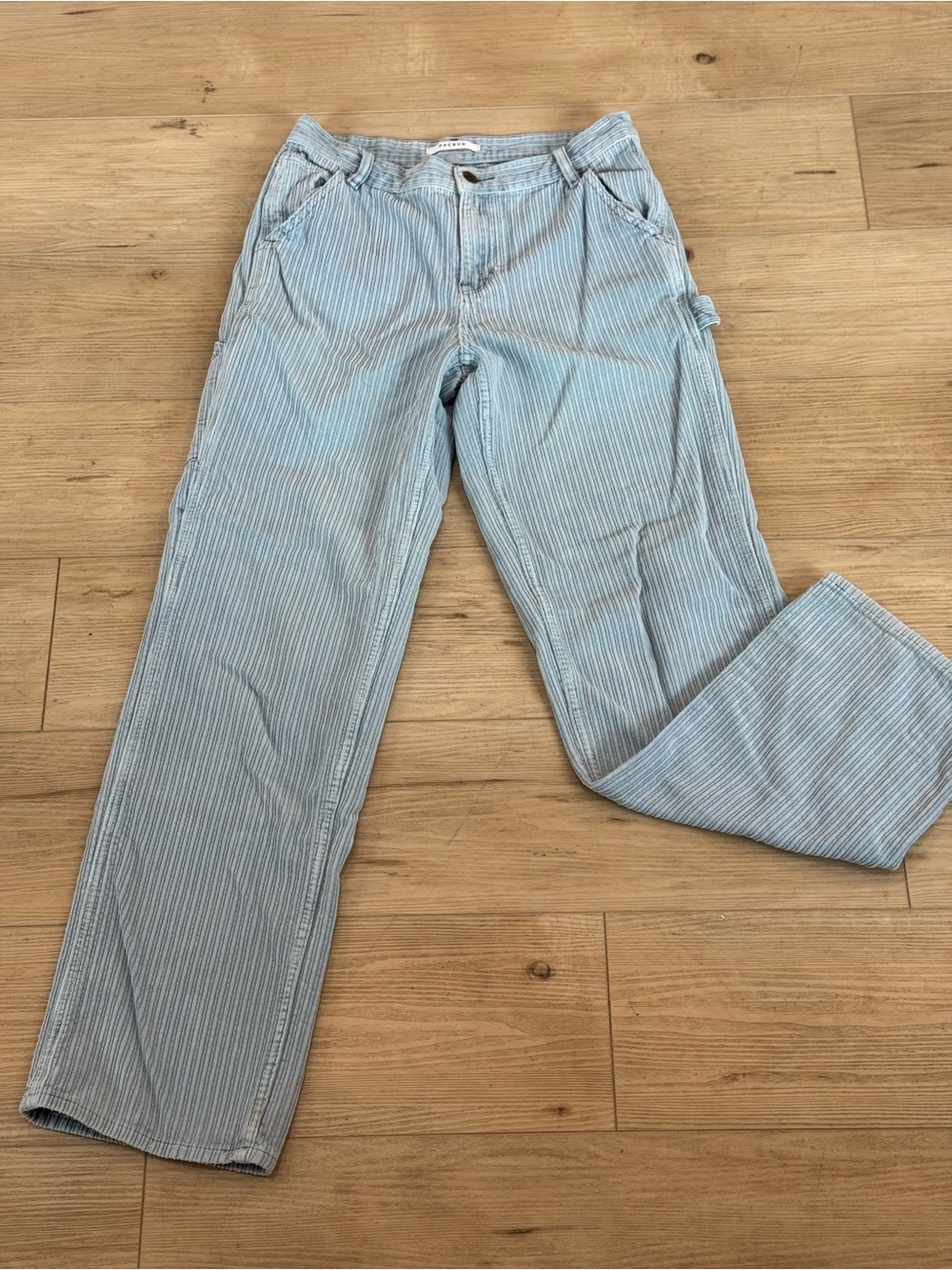 PacSun Light Blue Corduroy Wide Leg Pants